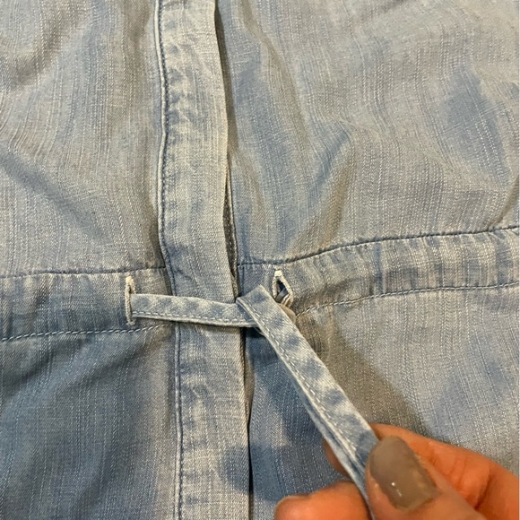 Cloth and Stone Evereve denim Buttton up Romper size small - Picture 4 of 11